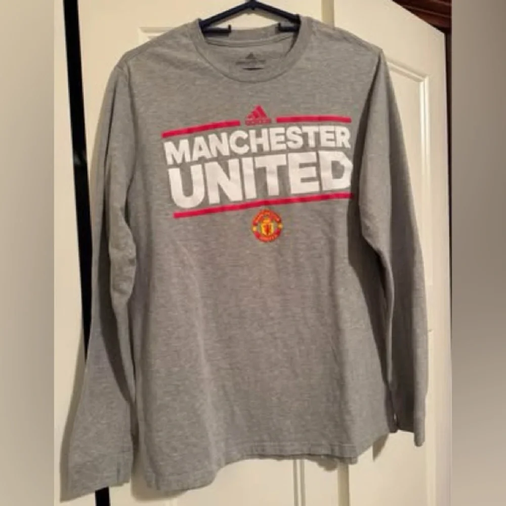 Adidas Amplifier Tee Heather Gray Manchester United shirt mufc uk